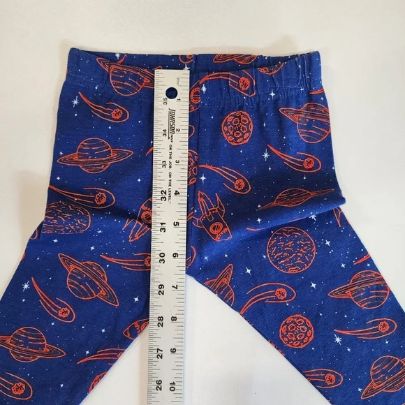 Sleep On It Mini Little Boys Moon Planet Rocket Print 3 Piece Pajama Set  SZ 24M - Picture 14 of 15